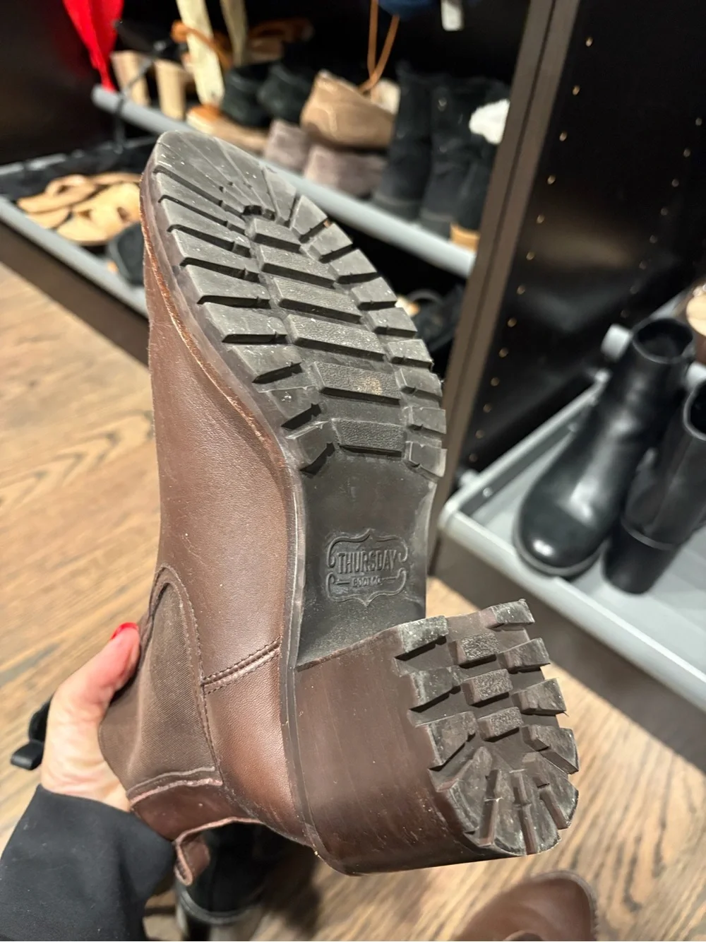 Thursday Boot Company Brown Leather Chelsea Ankle Boots